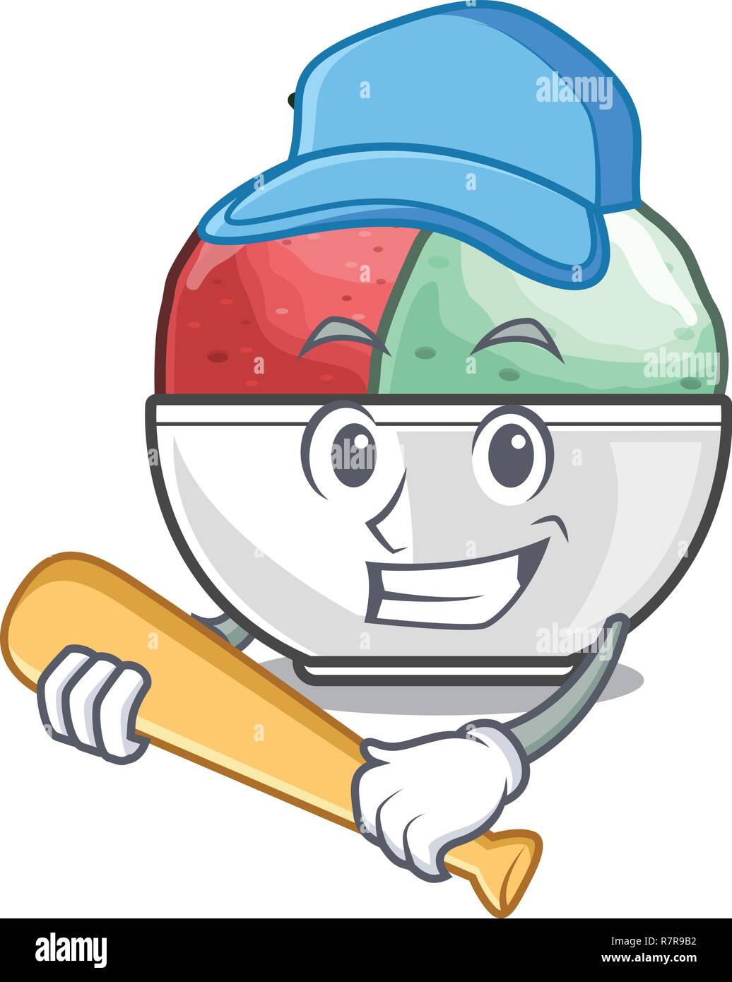 baseball hat ice cream cups