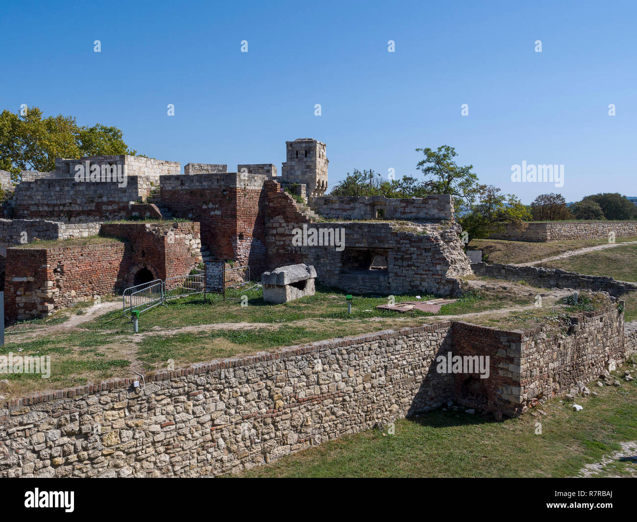east gate with Dizdar Tower  in the fortress Kalemegdan,  Belgrade, Serbia, Europe Stock Photo