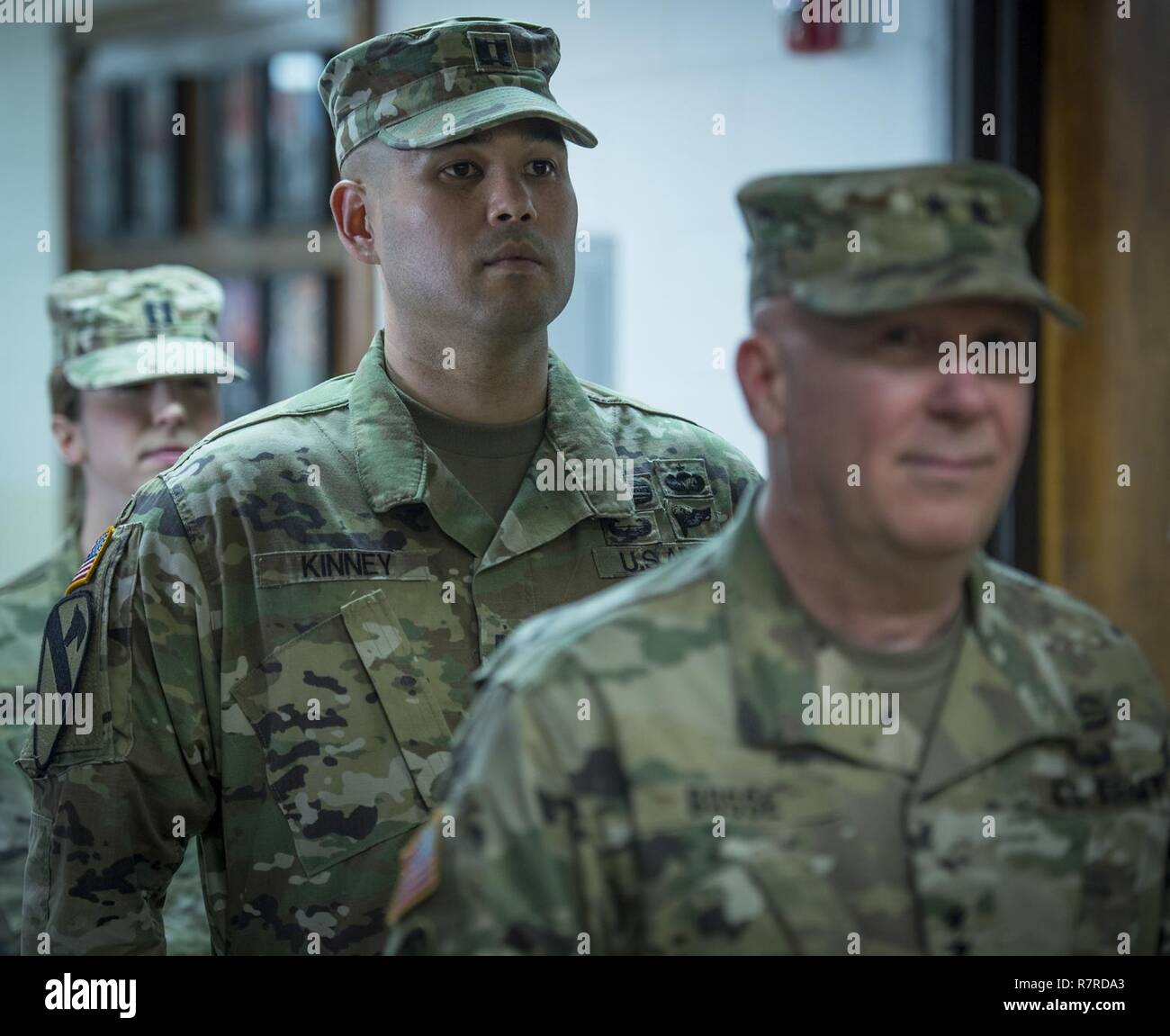 U.S. Army Reserve Capt. Andrew T. Kinney, outgoing commander of