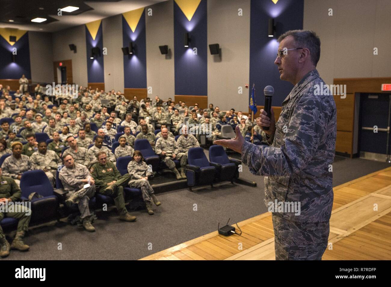 Maj. Gen. Randall A. Ogden, 4th Air Force commander, addresses 514th ...