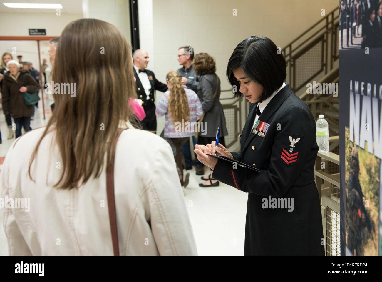 Dubuque iowa march 31 2017 musician 1st class kristine hsia signs