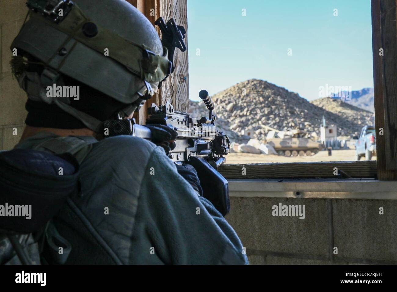 FORT IRWIN, Calif. – A Soldier from Assassin Troop, 1st Squadron, 11th ...