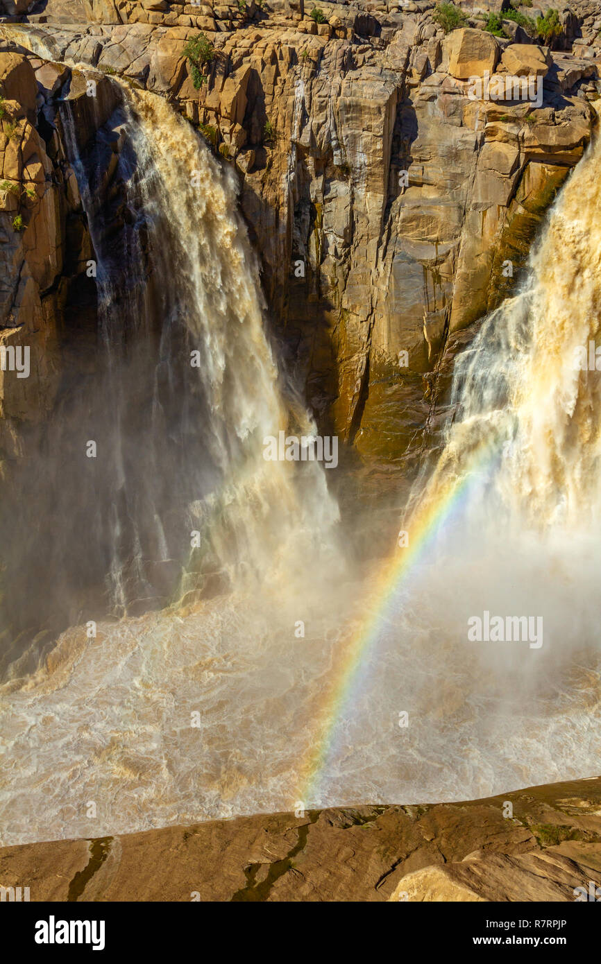 Augrabies National Park in South Africa, home of the largest waterfall