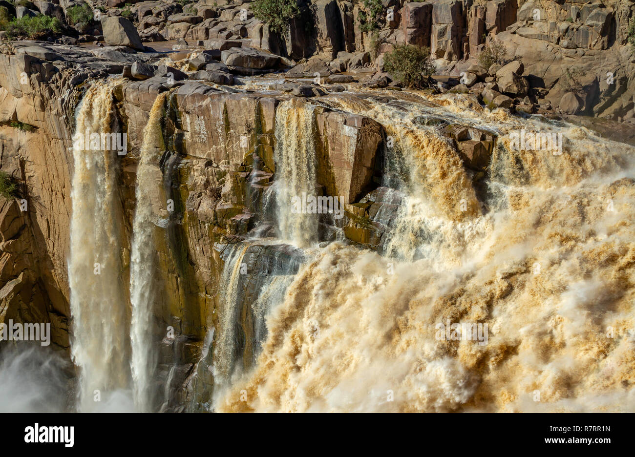 Augrabies National Park in South Africa, home of the largest waterfall