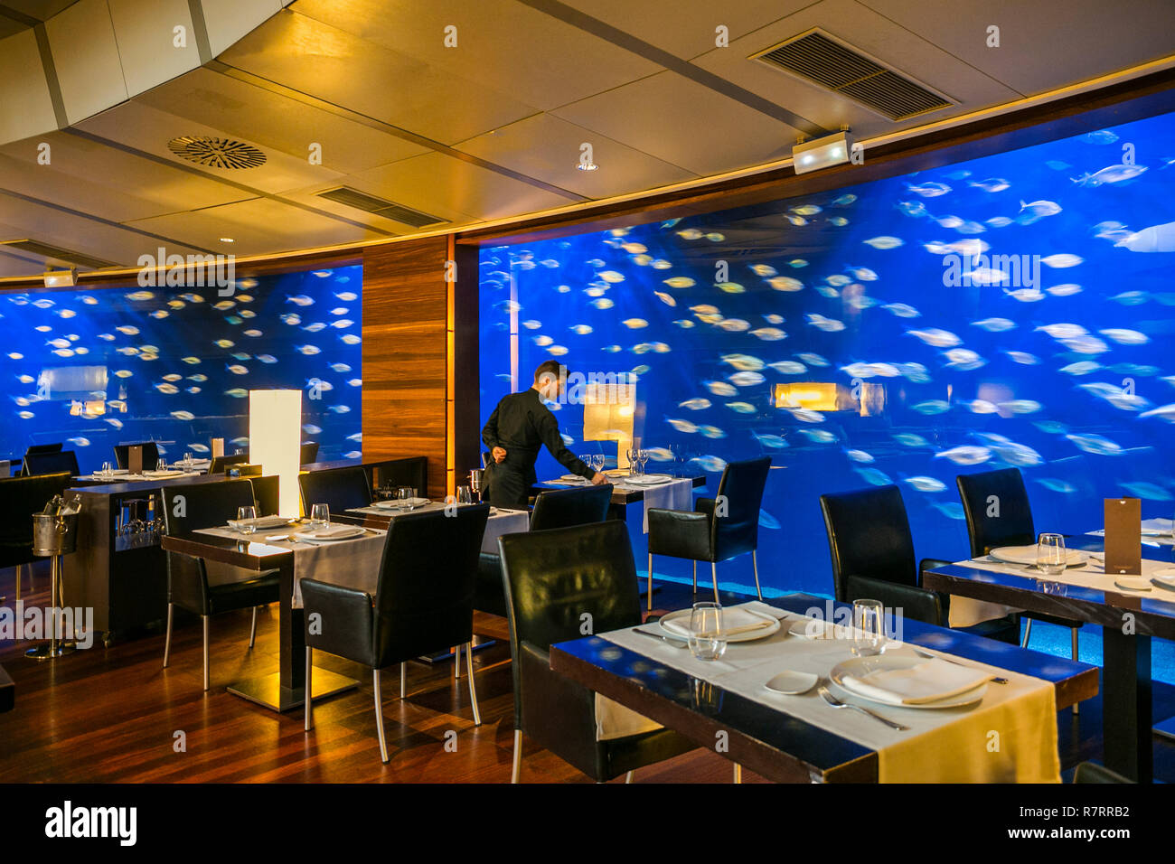 Submarino Restaurant. Oceanografic. City of Arts and Sciences. Valencia. Comunidad Valenciana. Spain. Stock Photo