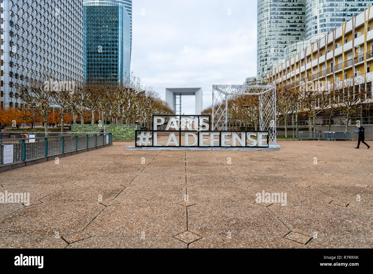 La Defense area in Paris, France Stock Photo