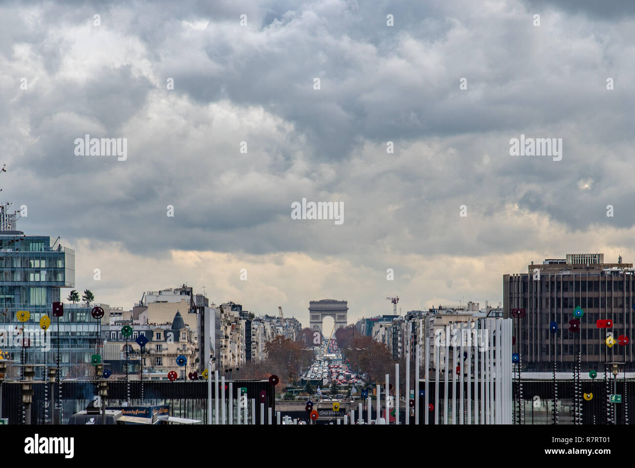 La Defense area in Paris, France Stock Photo