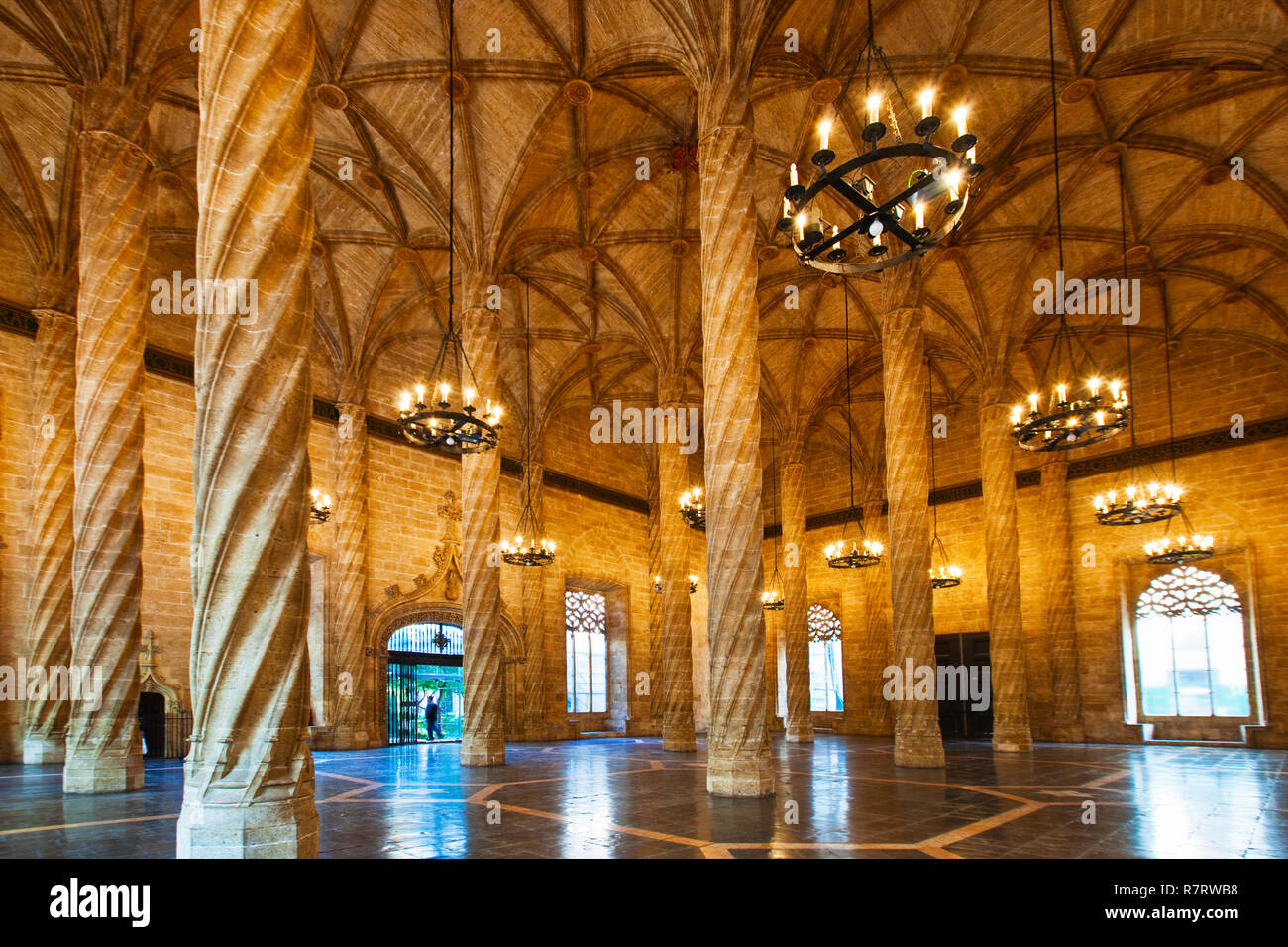 Silk market. World Heritage Site by UNESCO. 16th century. Valencia. Comunidad Valenciana. Spain. Stock Photo