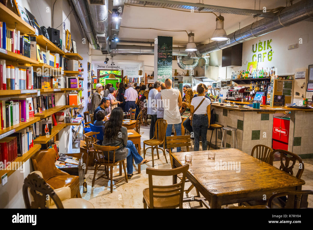 Ubik Cafe. Ruzafa. Valencia. Comunidad Valenciana. Spain Stock Photo