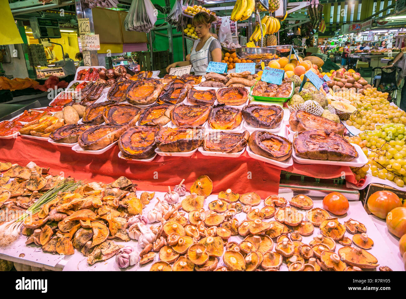Ruzafa Market. Valencia. Comunidad Valenciana. Spain Stock Photo