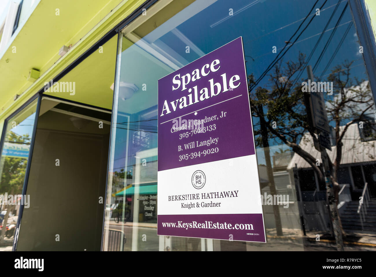 Key West, USA May 1, 2018 Business space lease in Florida city