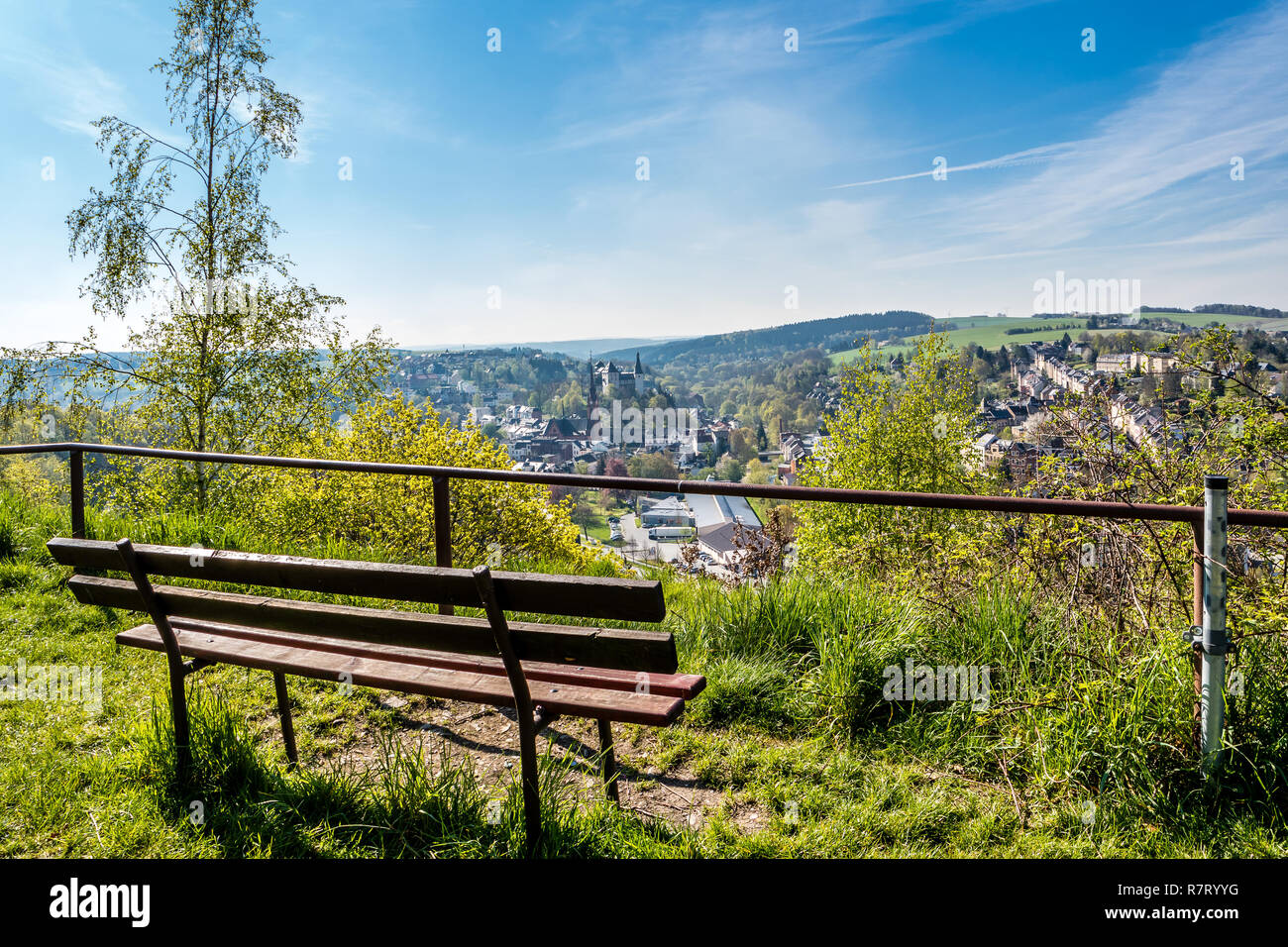 View into the Vogtland Stock Photo