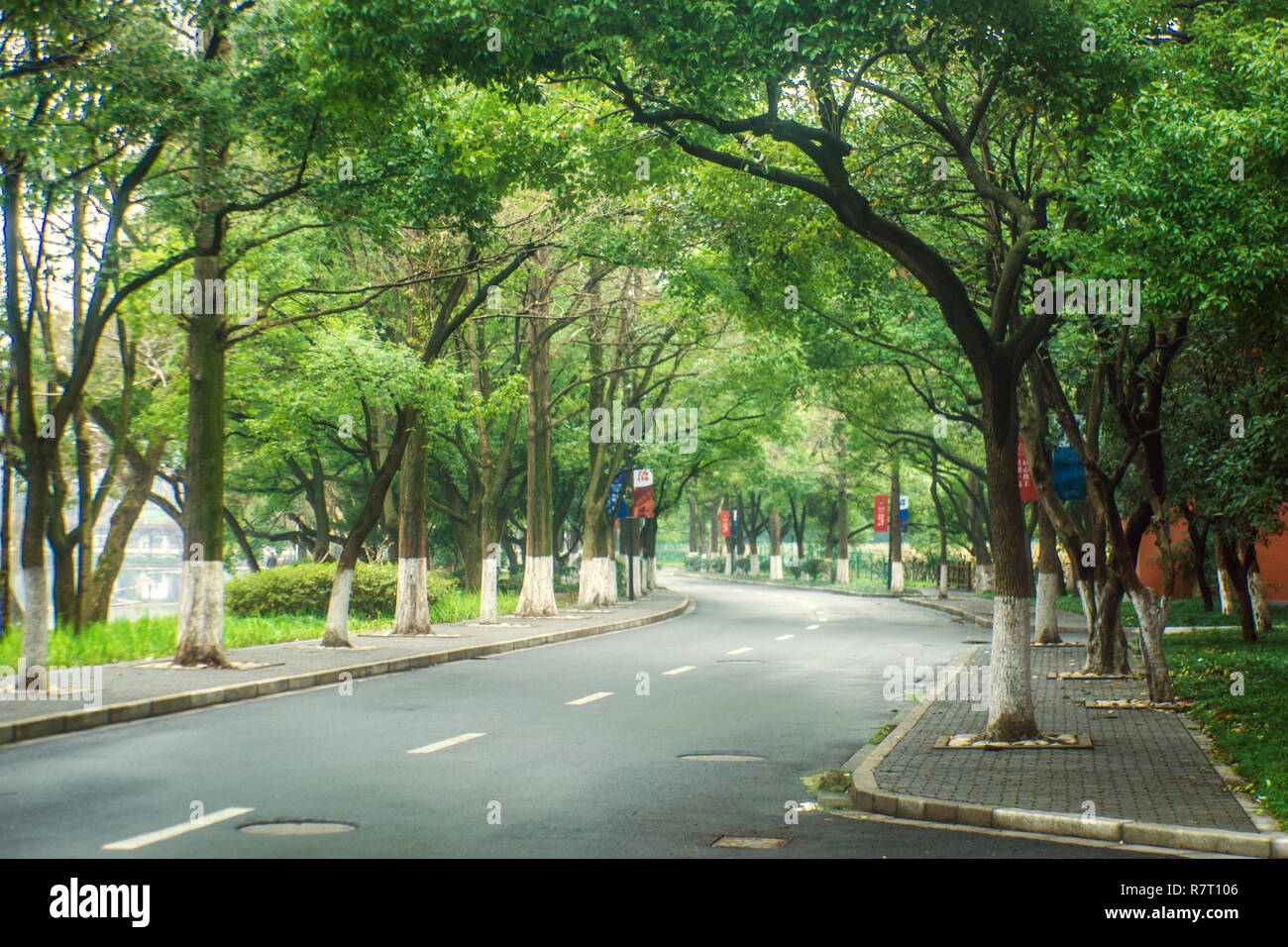 View of Zhejiang University Huajiachi Campus,Hangzhou,Zhejiang Province ...