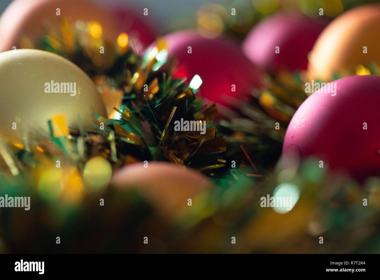 Images of Christmas tree decorations including baubles Stock Photo - Alamy