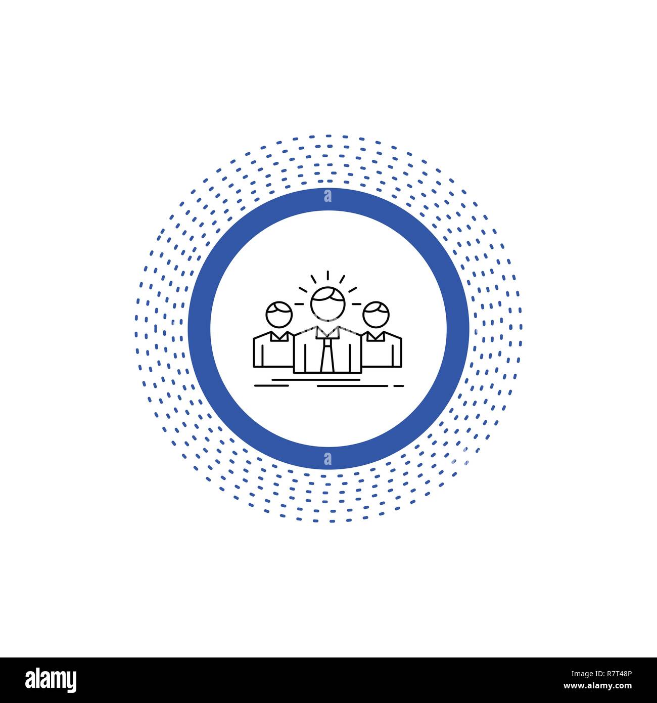 Business Career Employee Entrepreneur Leader Line Icon Vector