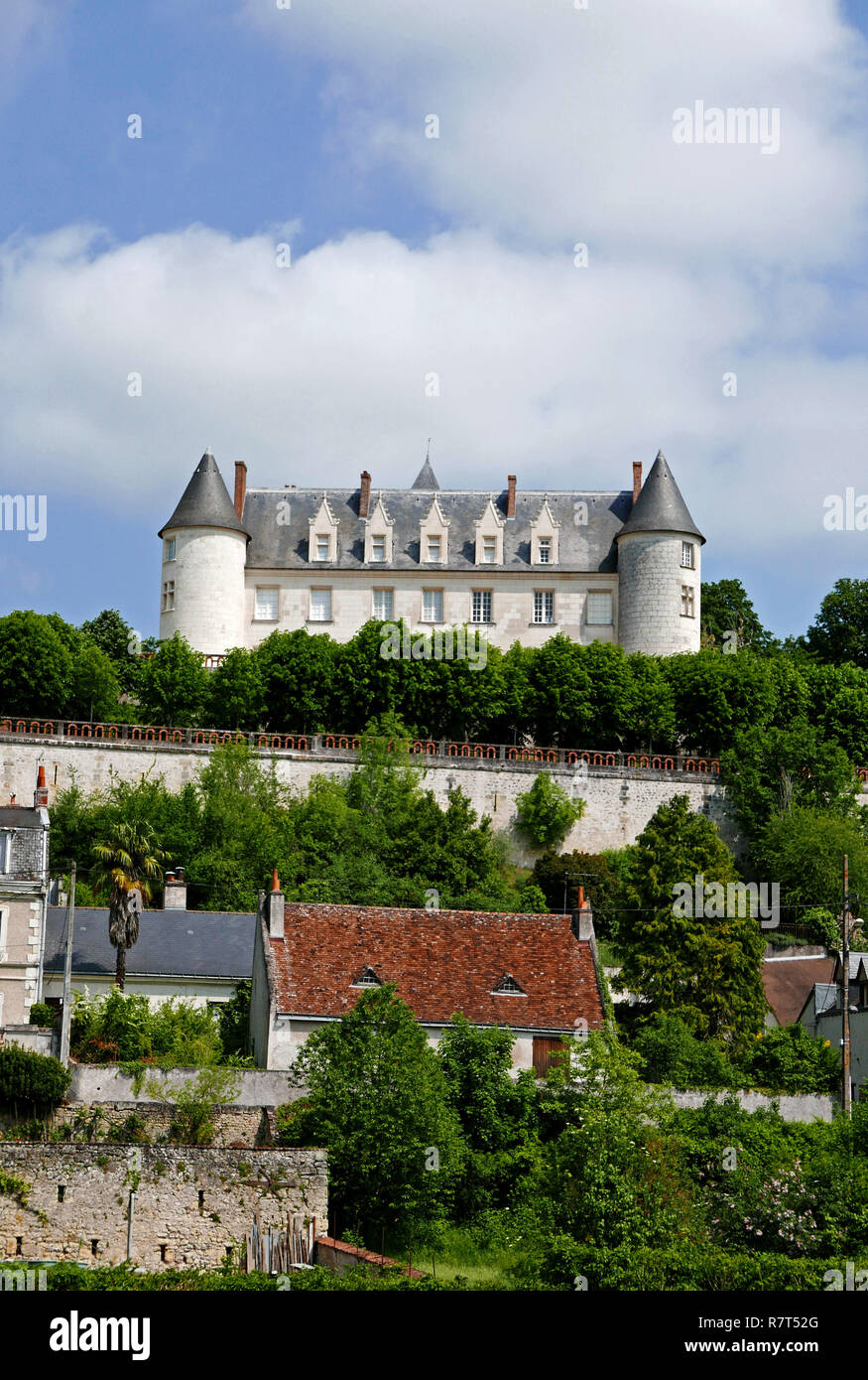 Château Moncontour, Les Vignobles Feray, Vouvray, Indre-et-Loire, Centre-Val de Loire, Pays de Loire, France Stock Photo