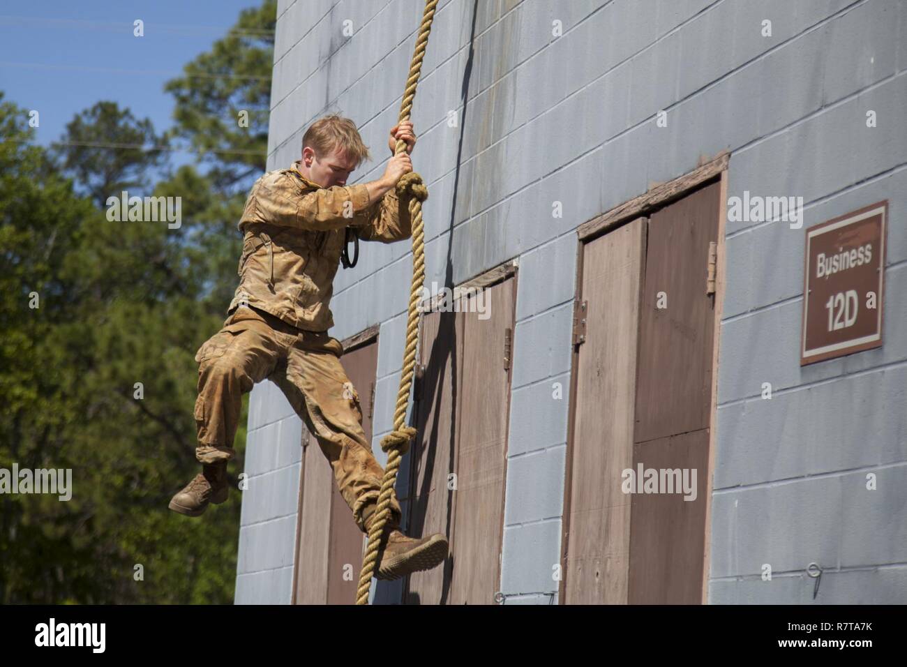 Army Ranger Ladder Man U.S. Army Ranger 1st Lt. Sidney Blecher, assigned to the 10th Mountain ...