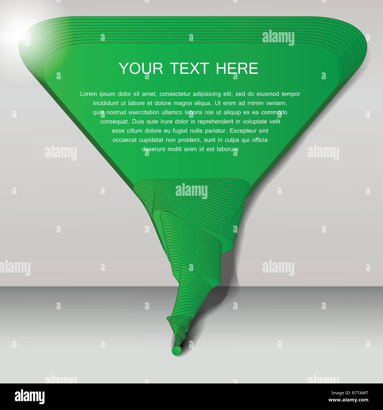 Abstract Green Speech Bubble Concept Creative Design Template ...
