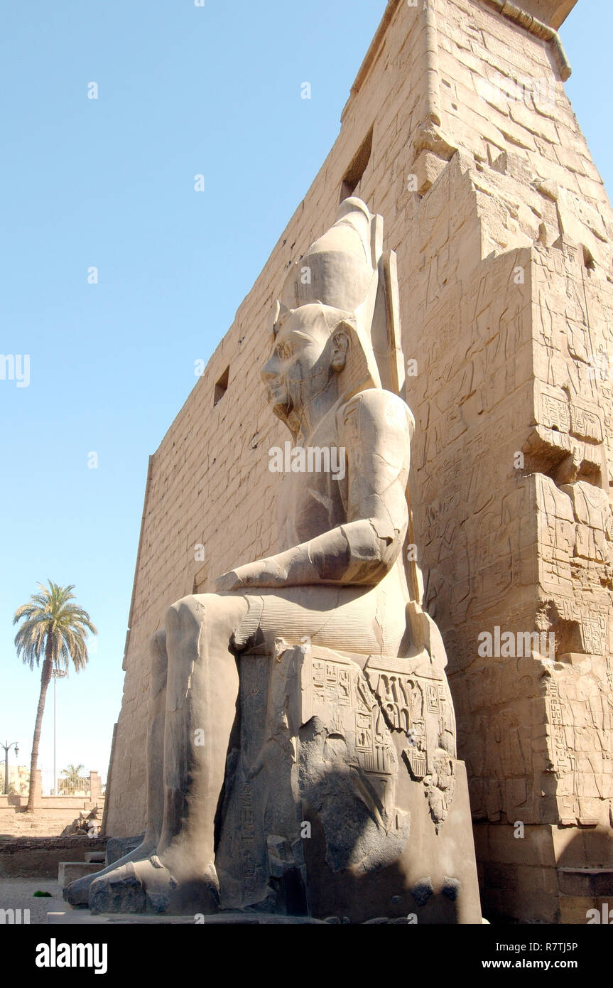 Statue of Ramesses II, Luxor Temple, UNESCO World Heritage site, Thebes
