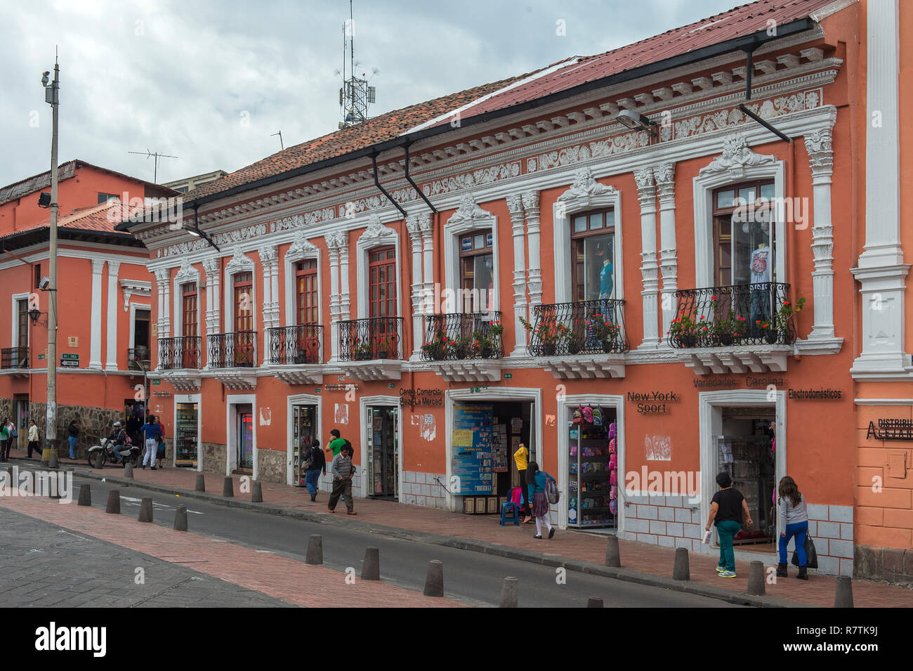 La Merced Square, Quito Historical center, Unesco World Heritage Site, Quito, Pichincha Province, Ecuador Stock Photo