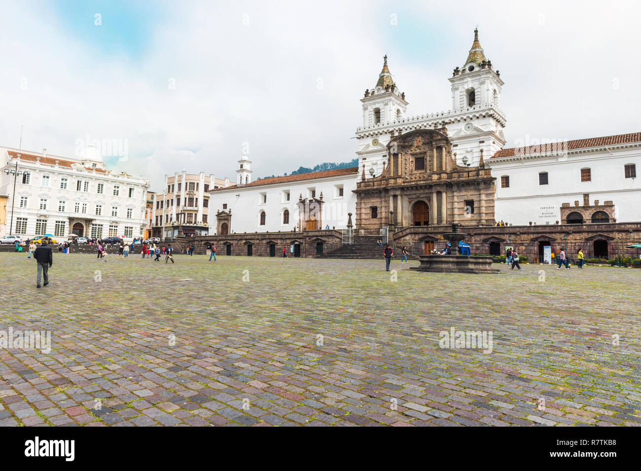 San Francisco Church and Convent, Quito, Pichincha Province, Ecuador Stock Photo