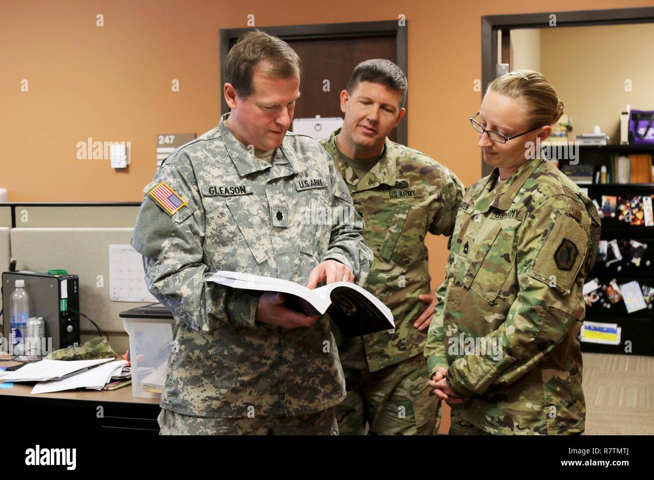 Army Reservist Lt. Col. Robert J. Gleason, judge advocate general, 98th ...