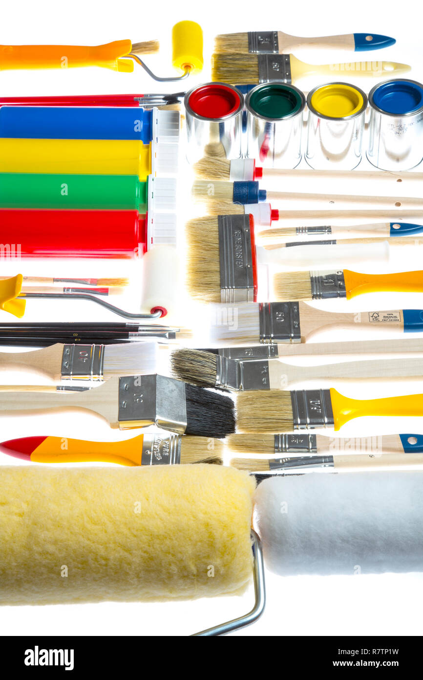 Different sized brushes hires stock photography and images Alamy