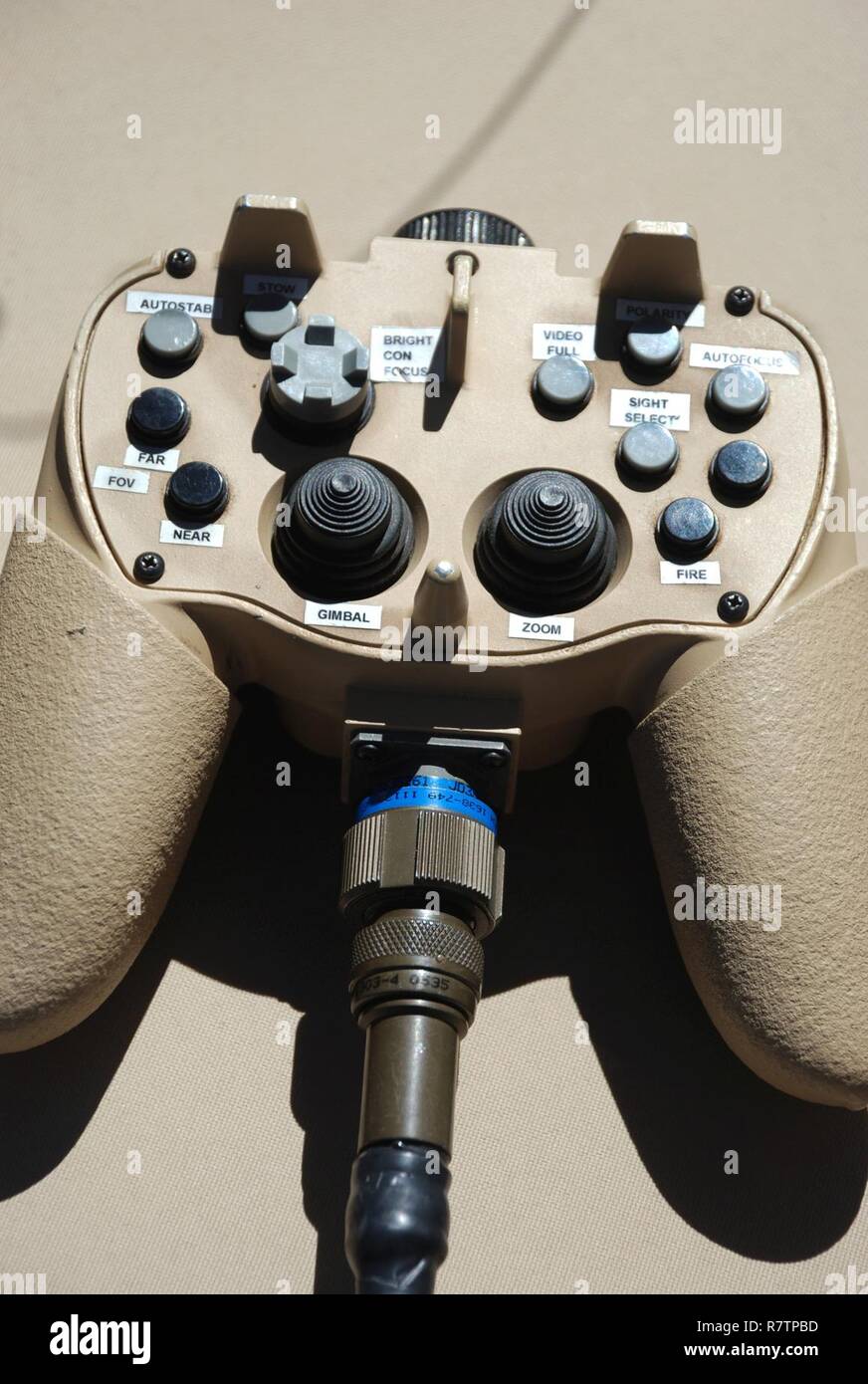 The controller used on the Hunter and Killer vehicles are similar to that  of a video-game controller and was experimented with during the Maneuver  Fires Implementation Exersice (MFIX), April 3, at Fort