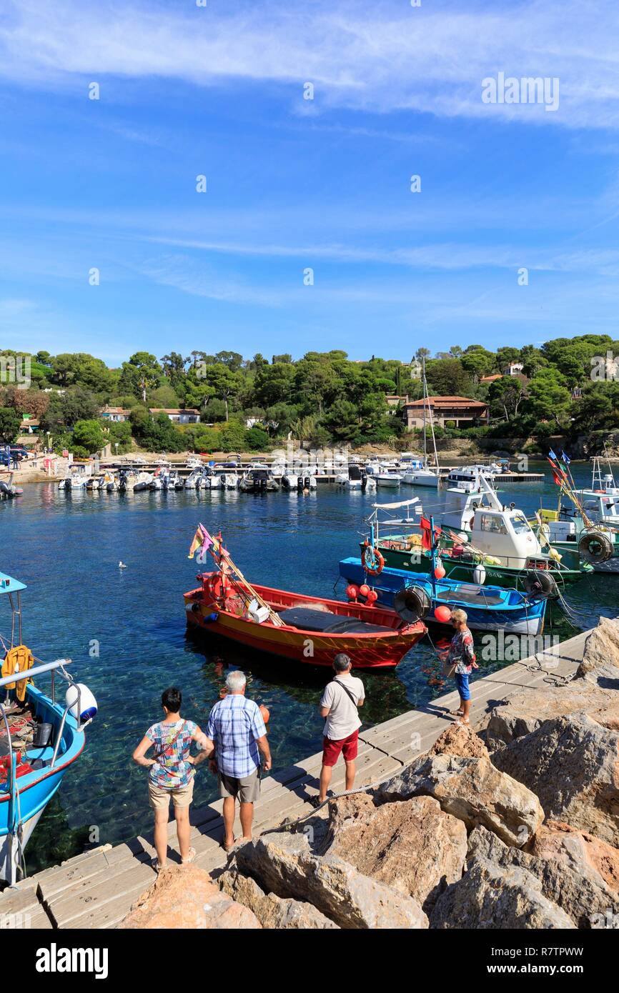 France, Var, Hyeres, Presqu'ile de Giens, port du Niel Stock Photo - Alamy