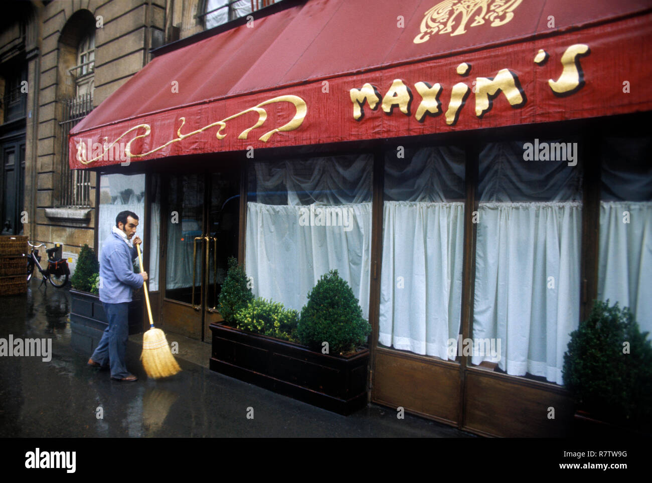 Maxim's Restaurant in Paris France 1980 Stock Photo