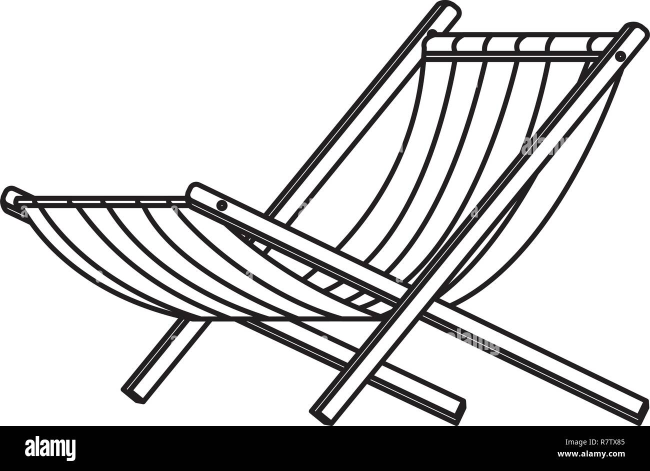 beach chair icon Stock Vector Image & Art - Alamy