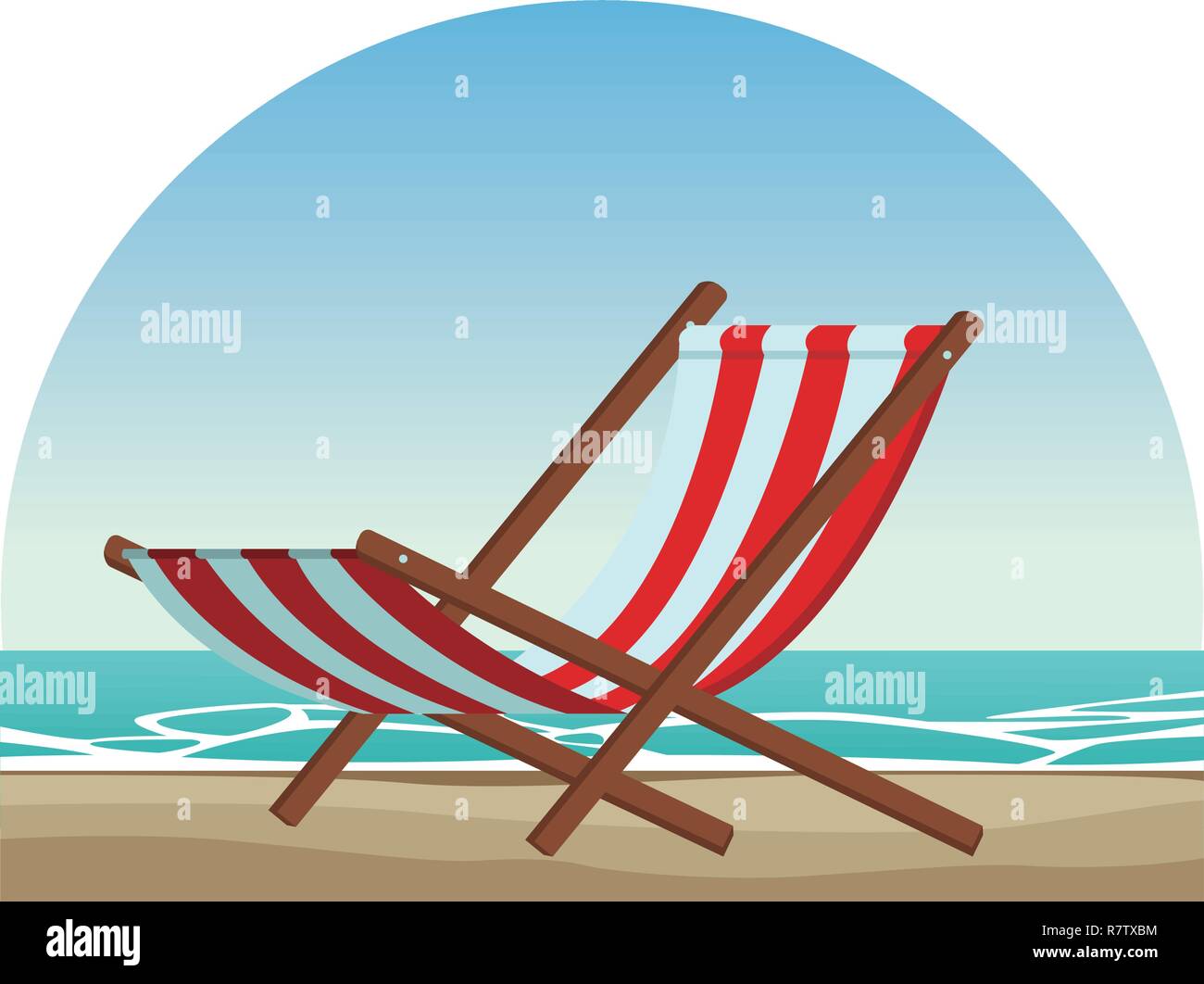 beach chair icon Stock Vector Image & Art - Alamy