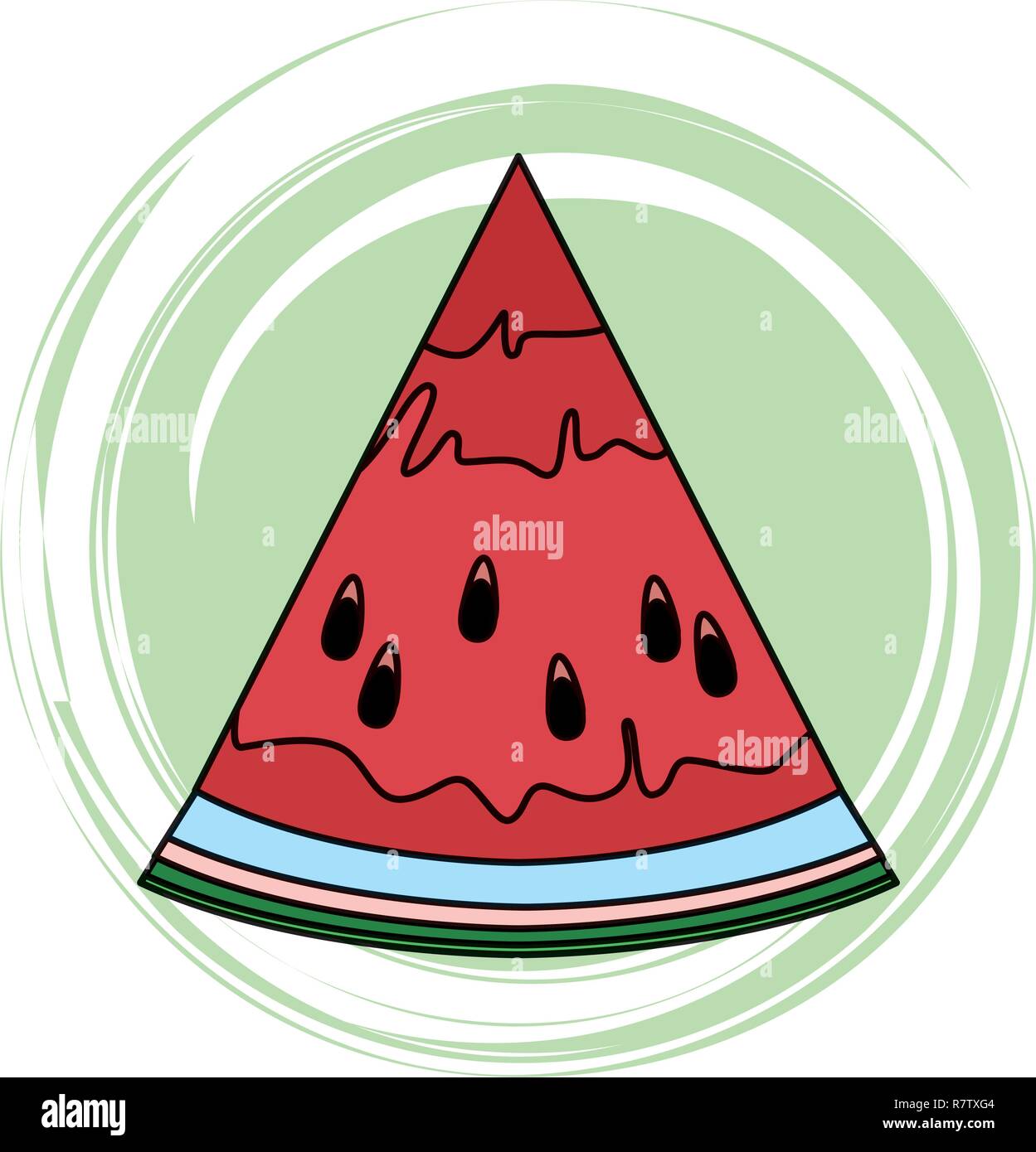 watermelon slide icon Stock Vector Image & Art Alamy