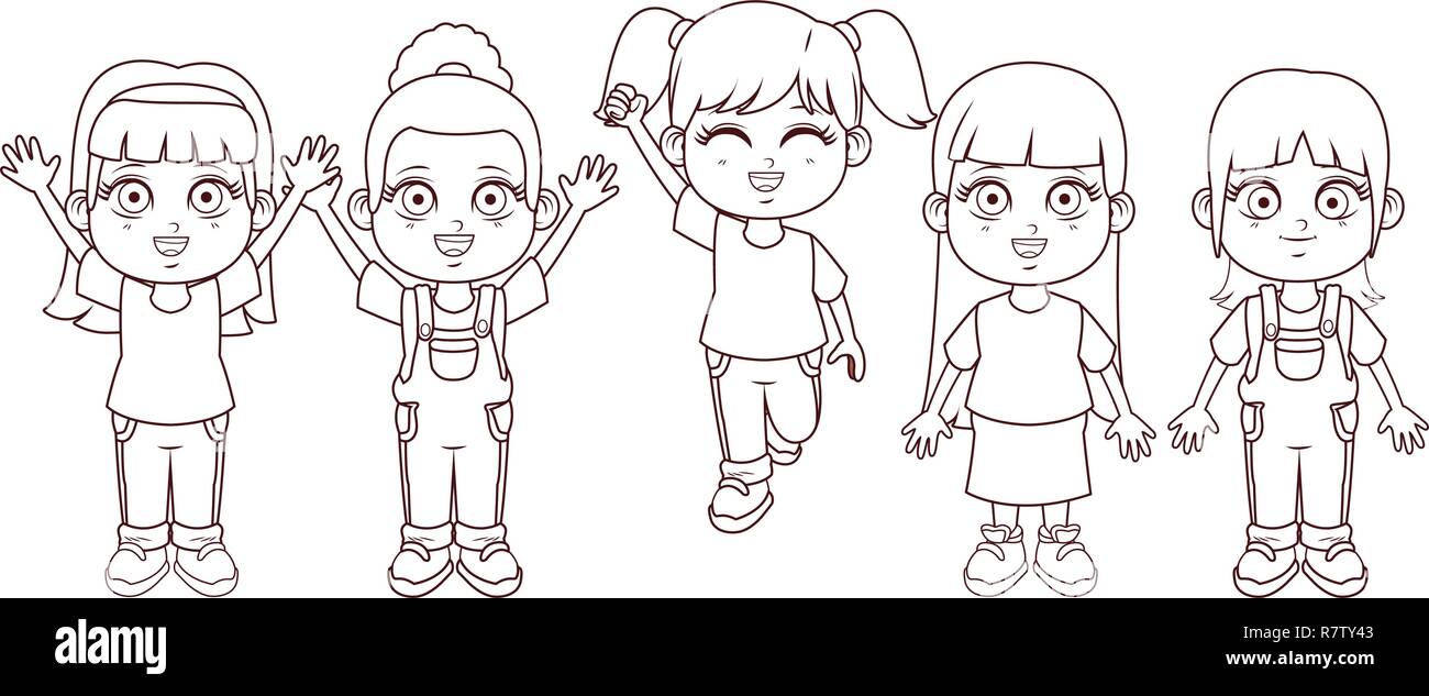 cute children cartoon Stock Vector Image & Art - Alamy