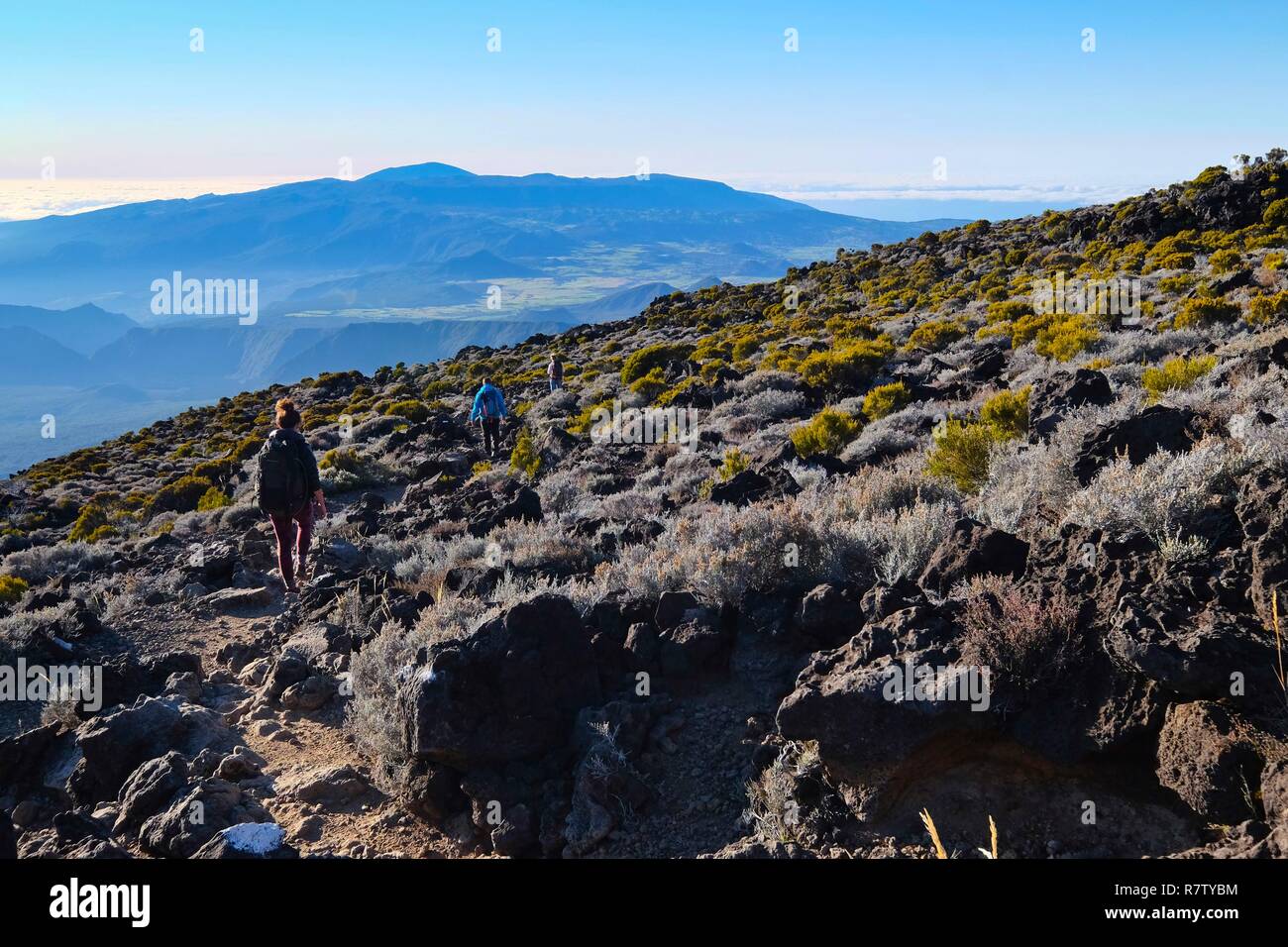 Piton Des Neiges Hiking High Resolution Stock Photography and Images