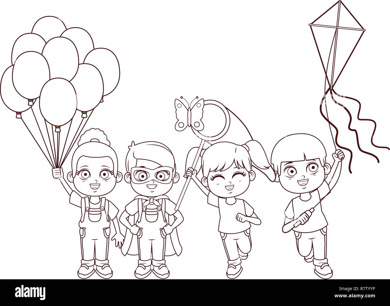 cute children cartoon Stock Vector Image & Art - Alamy