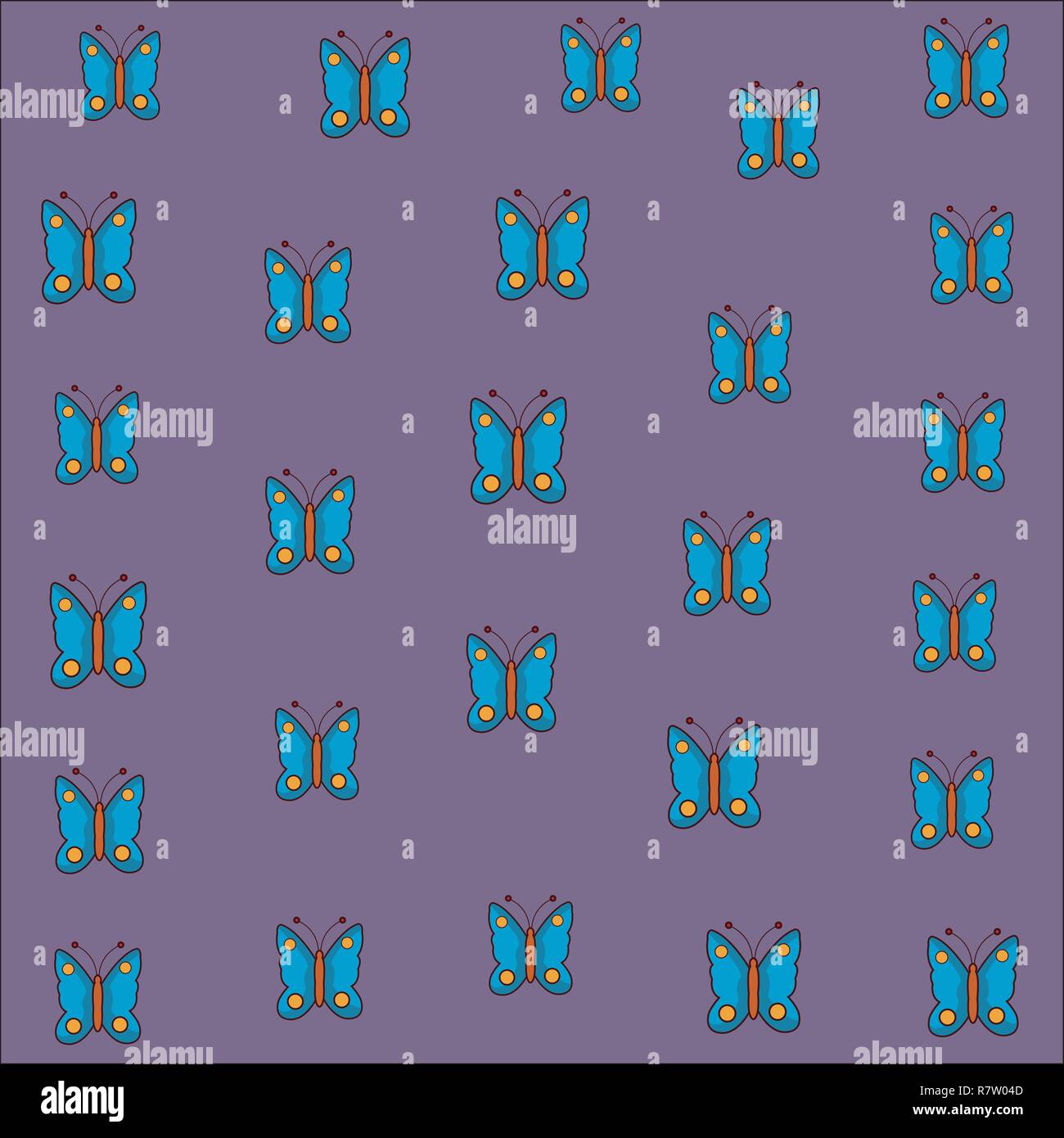 cute butterfly pattern cartoon Stock Vector Image & Art - Alamy