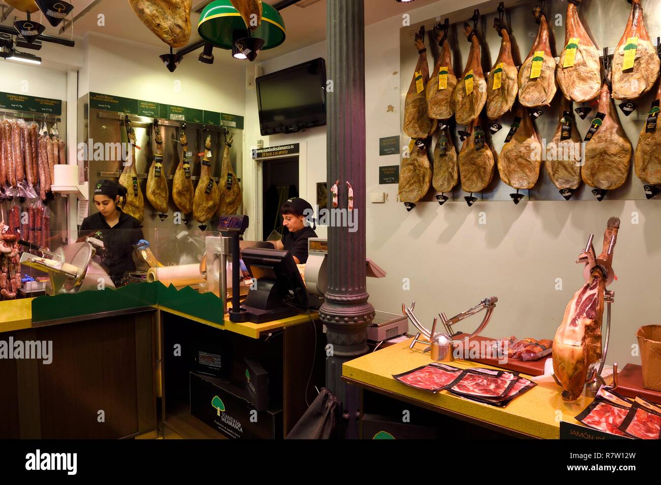 Spain, Basque Country, Biscay Province, Bilbao, Viandas de Salamanca