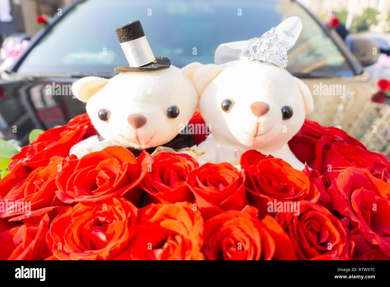 rose shaped teddy bear