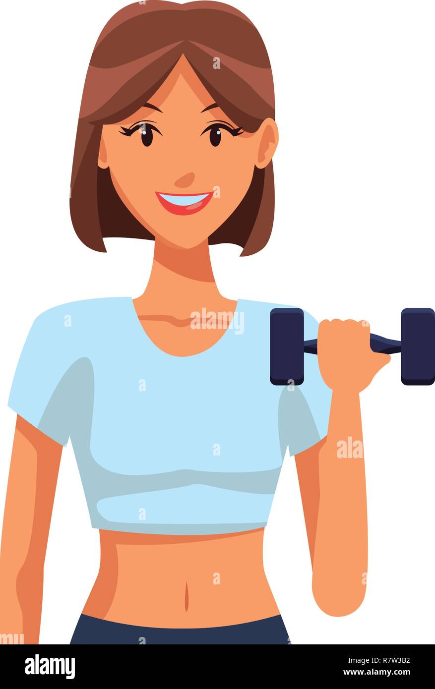 fit woman doing exercise Stock Vector Image & Art - Alamy
