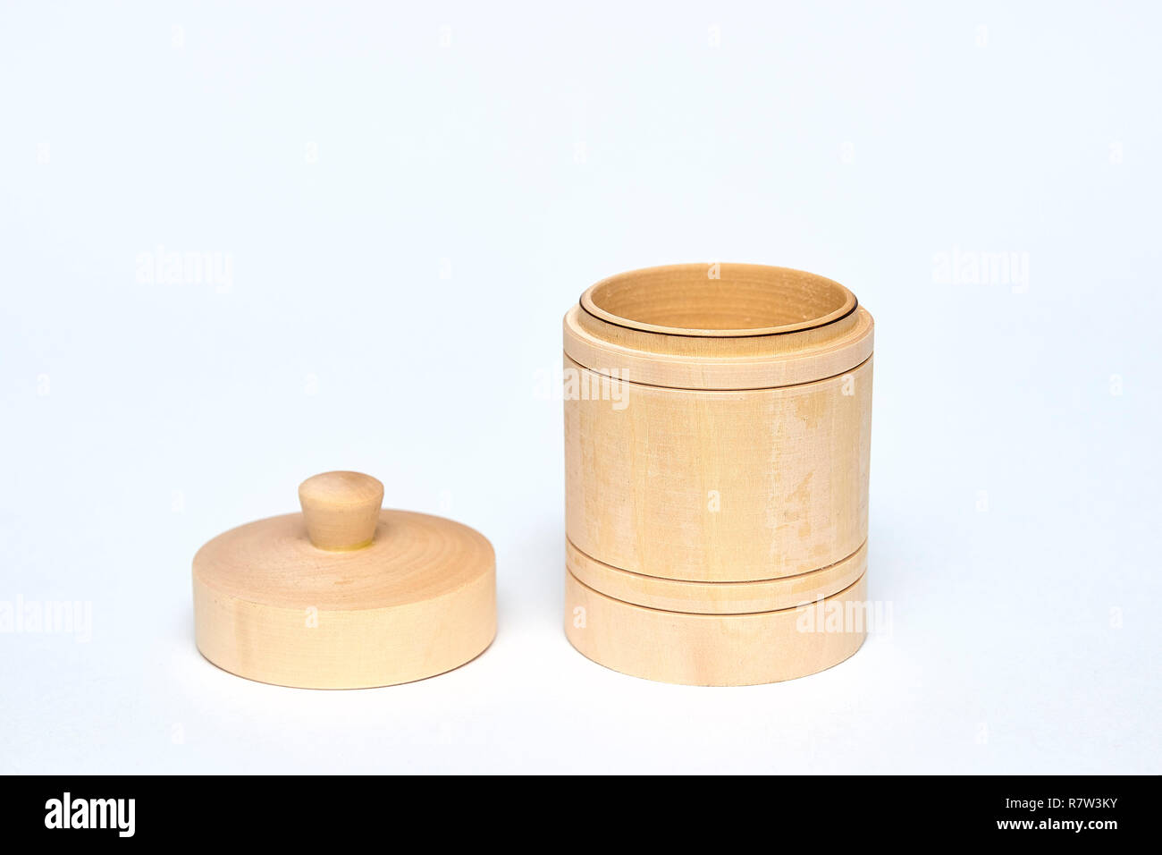 Herbal honey wooden jar. container for storing honey. insulator on