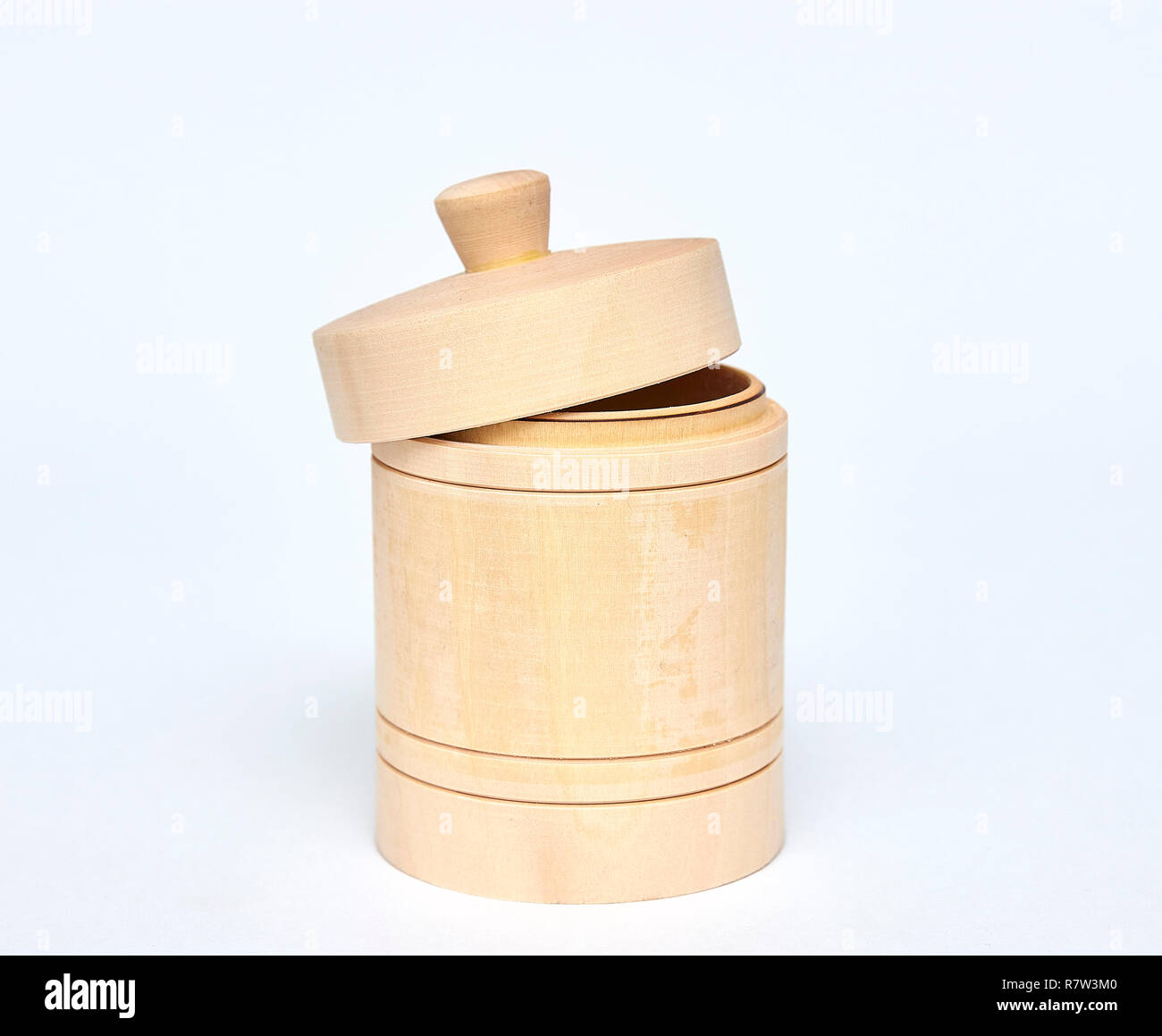 Herbal honey wooden jar. container for storing honey. insulator on