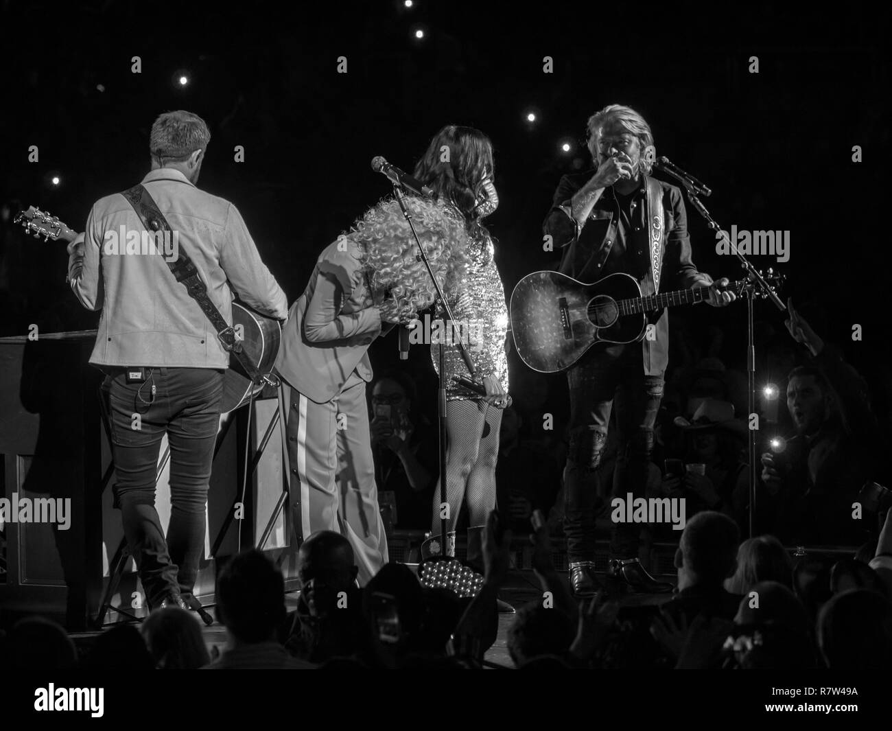 Live on Stage Little Big Town Band During Country 2 Country Music Festival O2 Arena London England Stock Photo