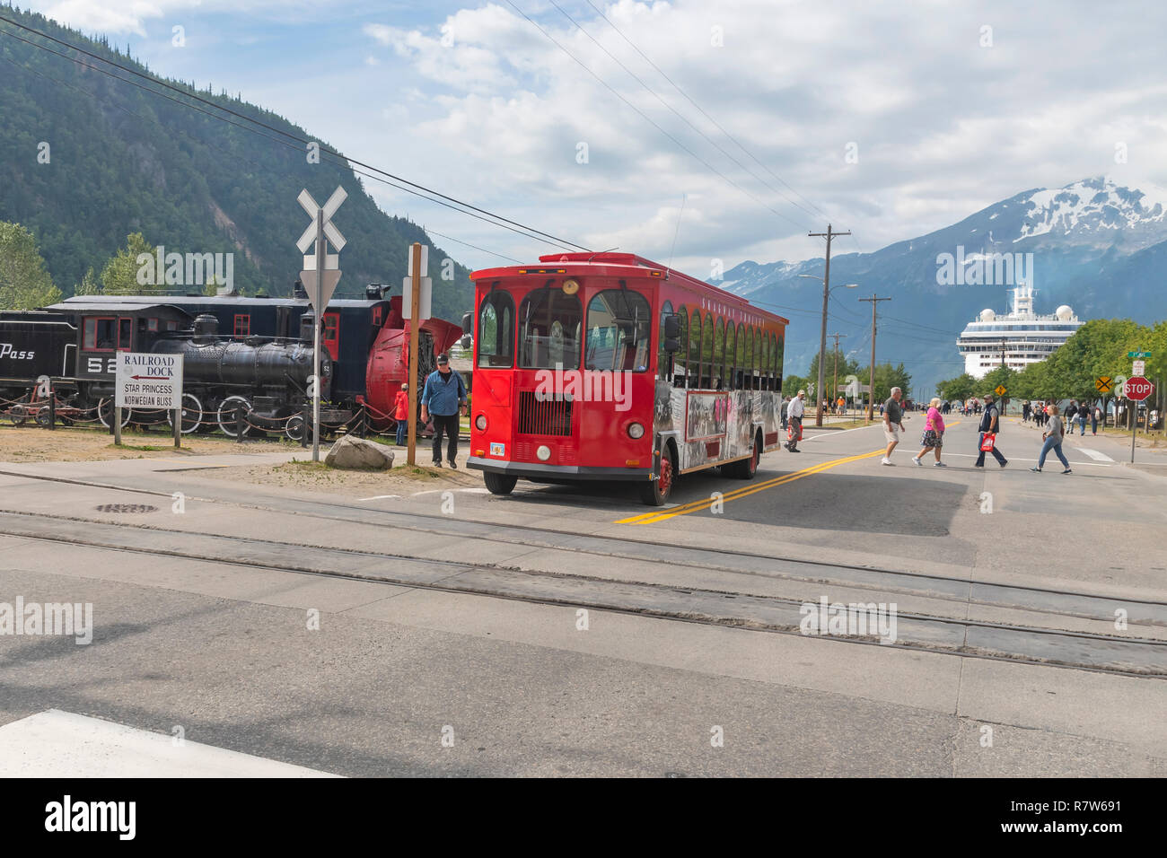 Streets of Skagway, Alaska, Klondike Gold Rush National Historical Park ...