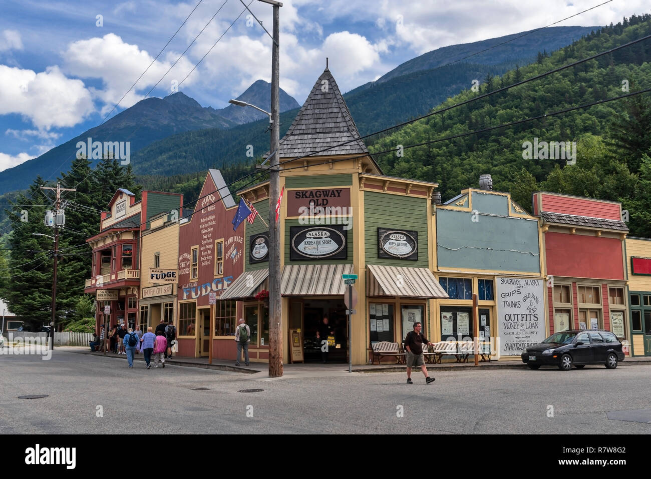 Streets of Skagway, Alaska, Klondike Gold Rush National Historical Park ...