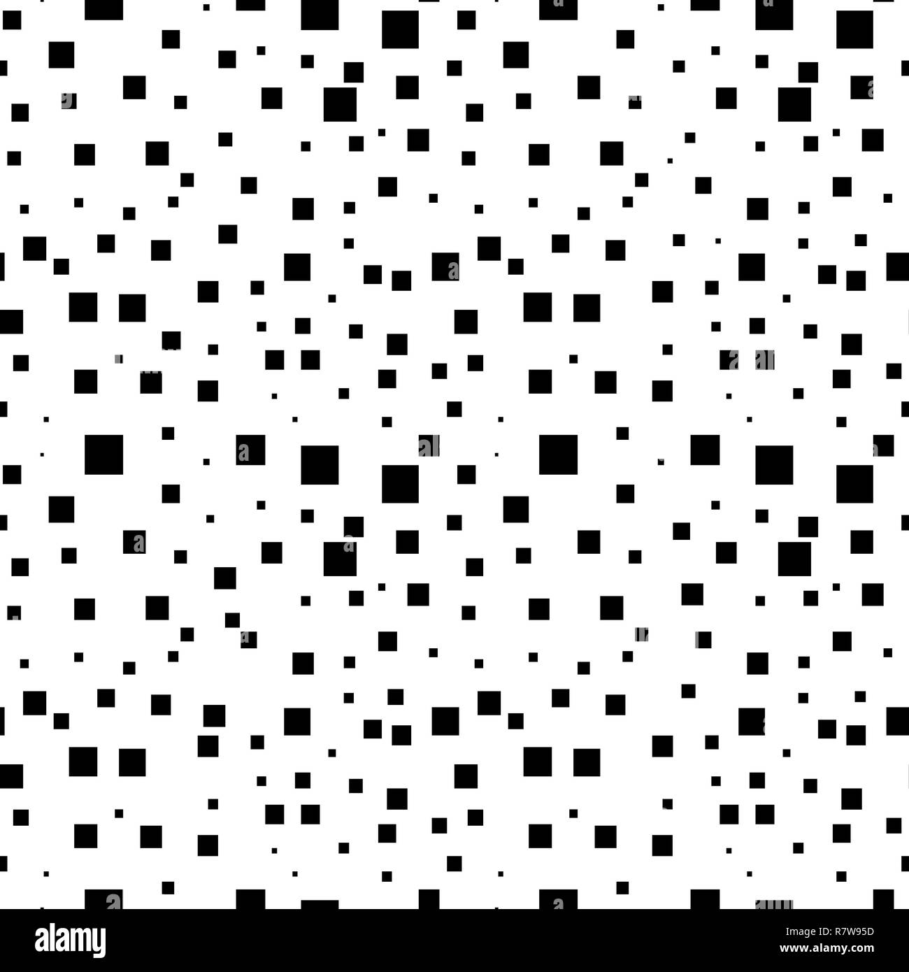 minimal graphic geometric squares seamless memphis pattern Stock Vector