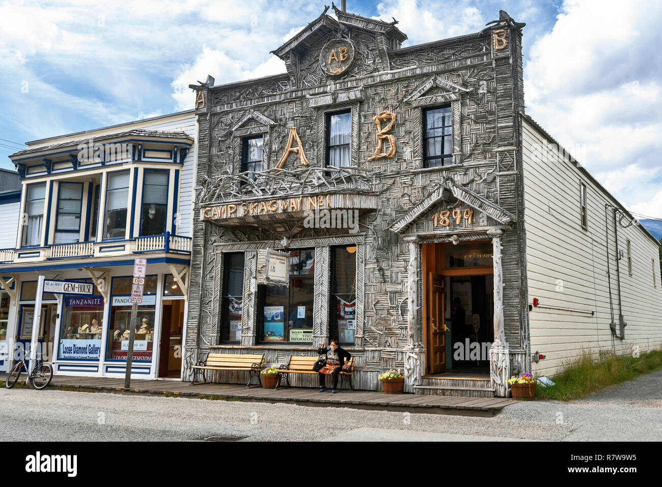 Camp Skagway No. 1 with fascinating façade with nearly 9,000 small