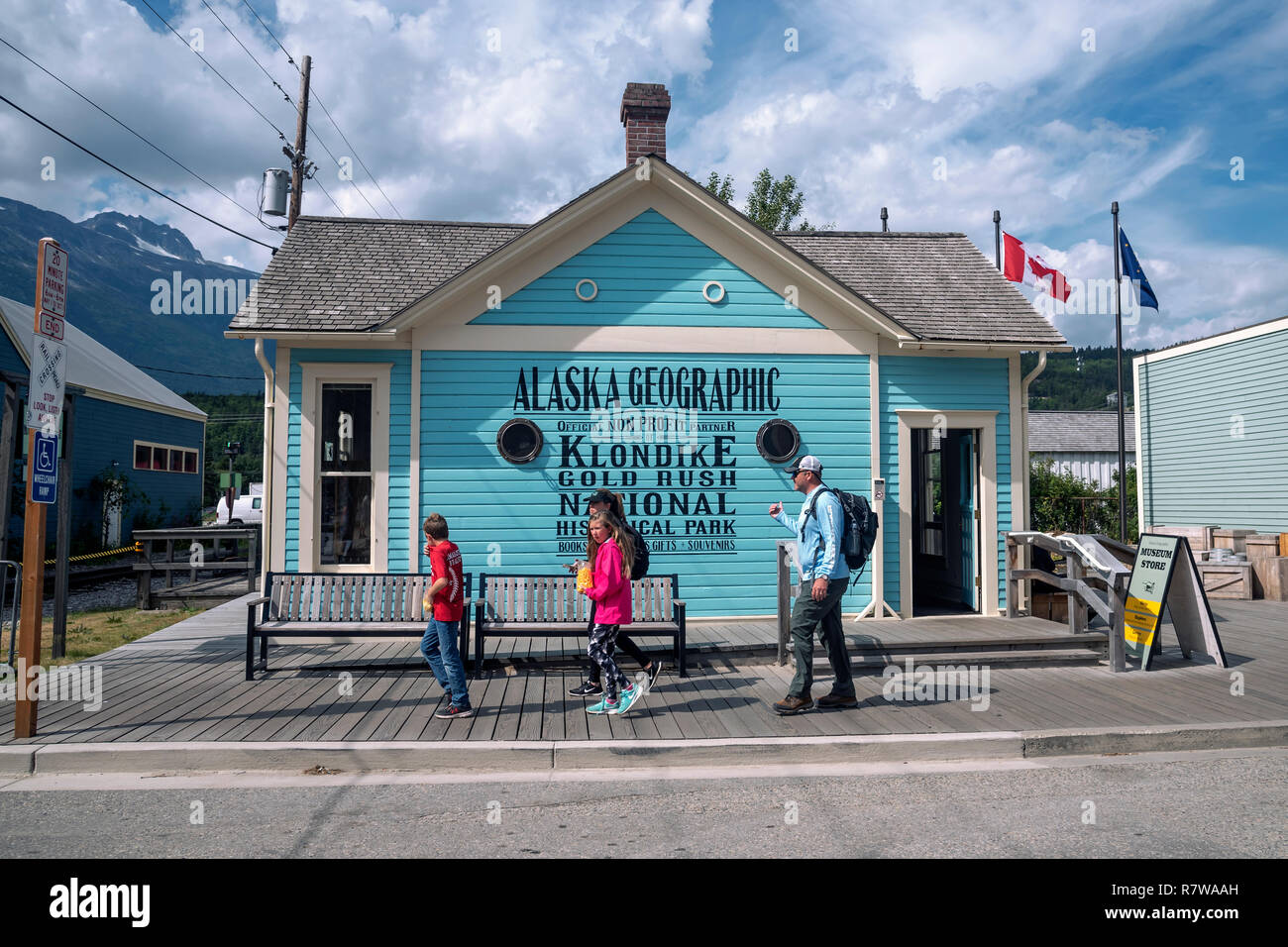 Streets of Skagway, Alaska, Klondike Gold Rush National Historical Park ...