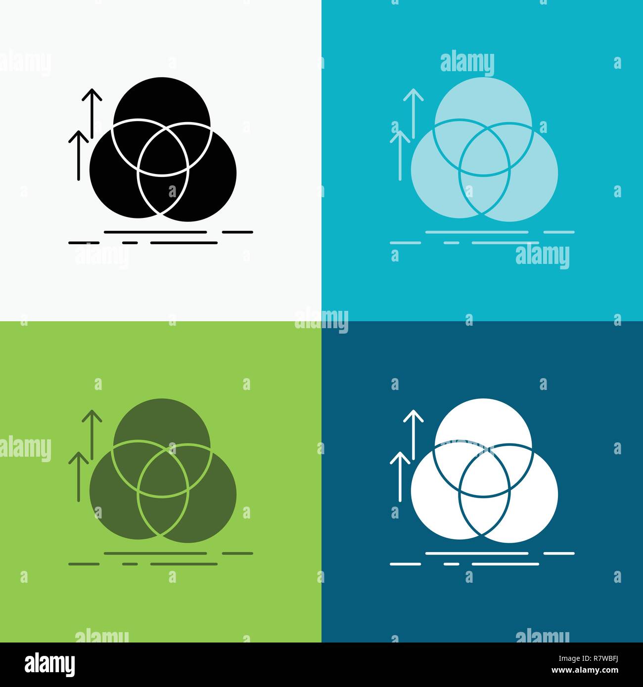 balance, circle, alignment, measurement, geometry Icon Over Various