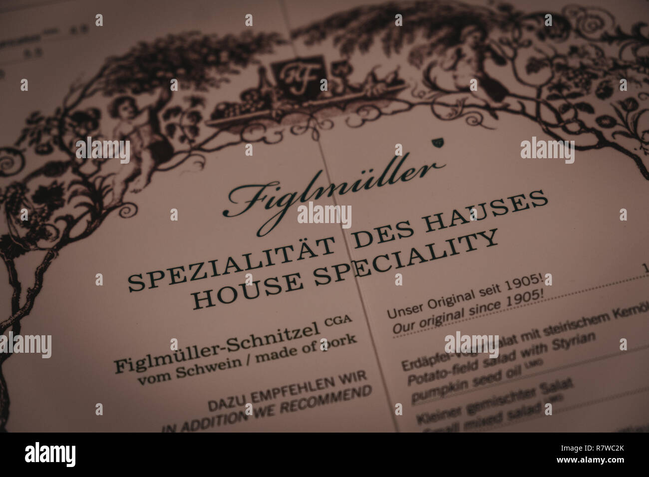 Vienna Austria Novermber 24 18 Menu On The Table At Figlmuller On Wollzeile Restaurant In Vienna Opened In 1905 It Is Often Referred To As Th Stock Photo Alamy Vienna Austria Novermber 24 18 Menu On The Table At Figlmuller On Wollzeile Restaurant In Vienna Opened In 1905 It Is Often Referred To As Th Stock Photo Alamy